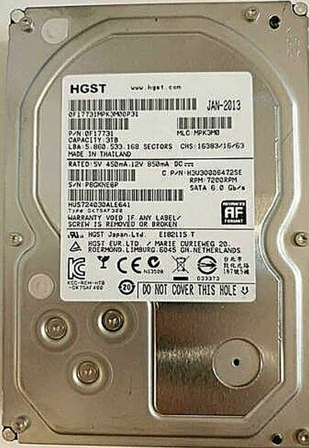 Shop007 - der Festplattenprofi - - Hitachi HGST HUS724030ALE641 3TB ...